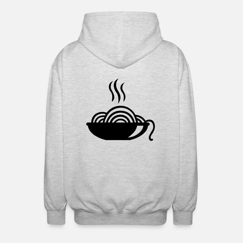Nouille - Veste à capuche unisexe - gris clair chiné