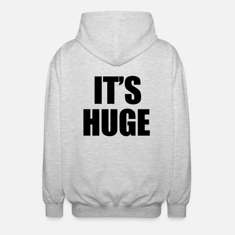 Huge - Unisex Kapuzenjacke - Hellgrau meliert