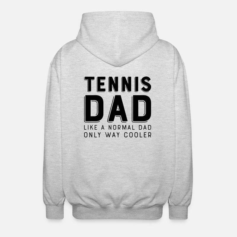 Tennis - Unisex Kapuzenjacke - Hellgrau meliert