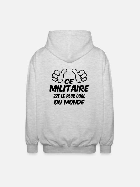 BEST MILITARY - Unisex Hooded Jacket - light heather grey