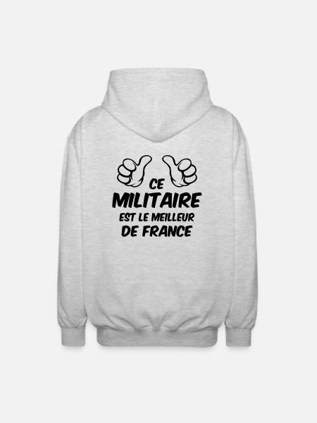 BEST MILITARY - Unisex Hooded Jacket - light heather grey