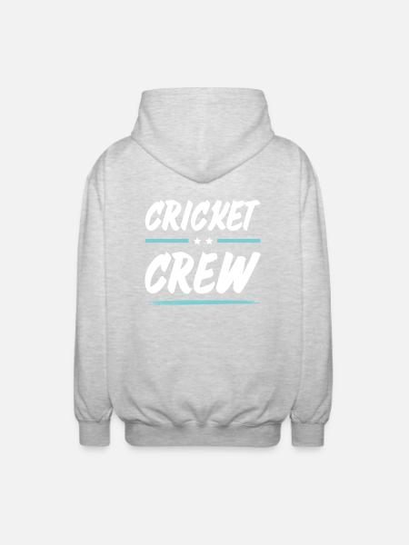 Cricket Crew - Unisex Hooded Jacket - light heather grey