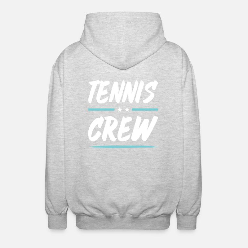 Équipe de tennis - Veste à capuche unisexe - gris clair chiné