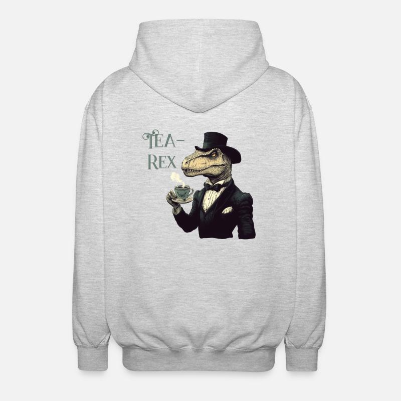 Mème Tea-Rex - Veste à capuche unisexe - gris clair chiné