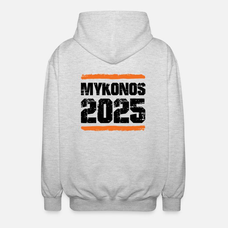 L’équipe de Mykonos 2025 - Veste à capuche unisexe - gris clair chiné