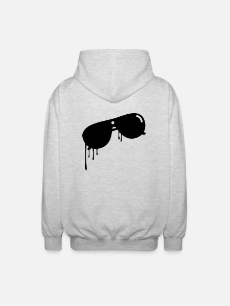 sunglasses - Unisex Kapuzenjacke - Hellgrau meliert