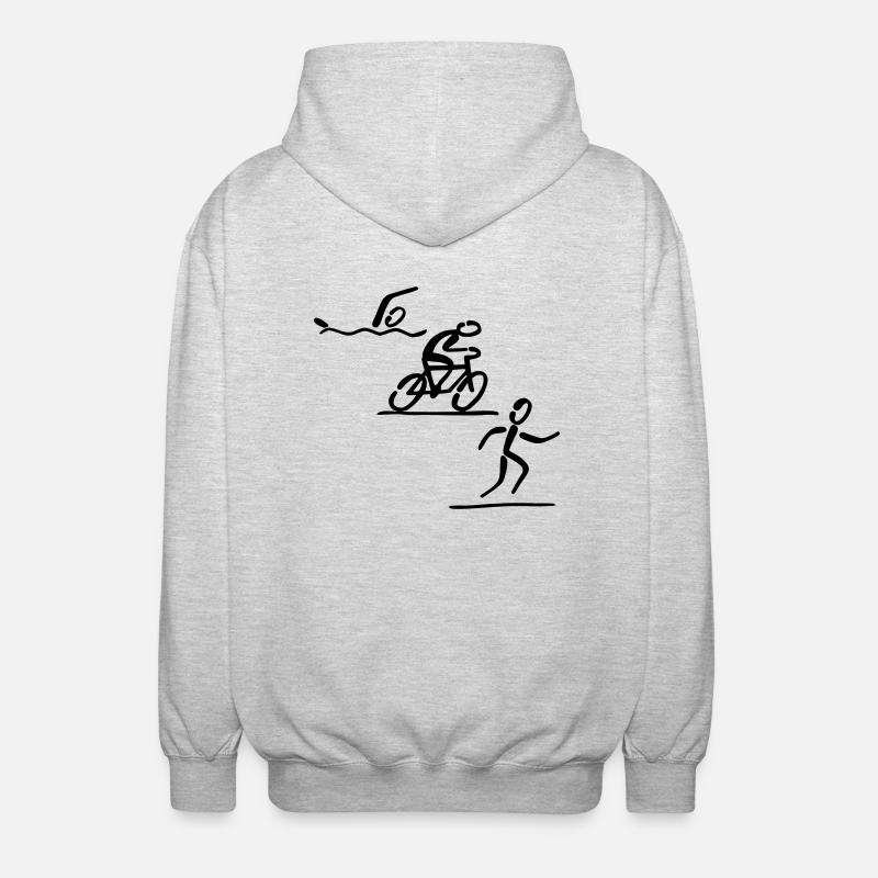 triatlon - Veste à capuche unisexe - gris clair chiné