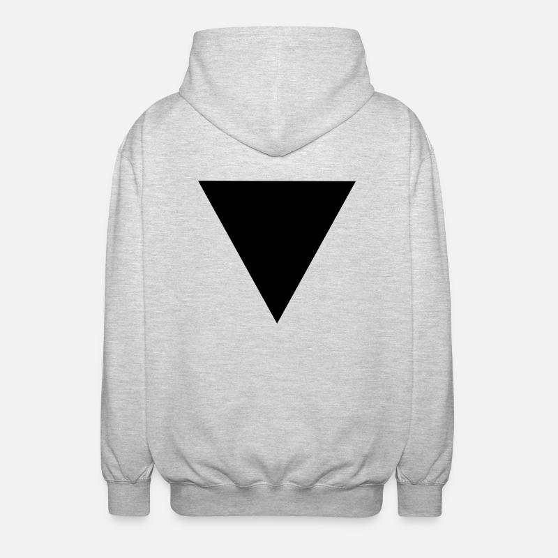 Triangle - Veste à capuche unisexe - gris clair chiné