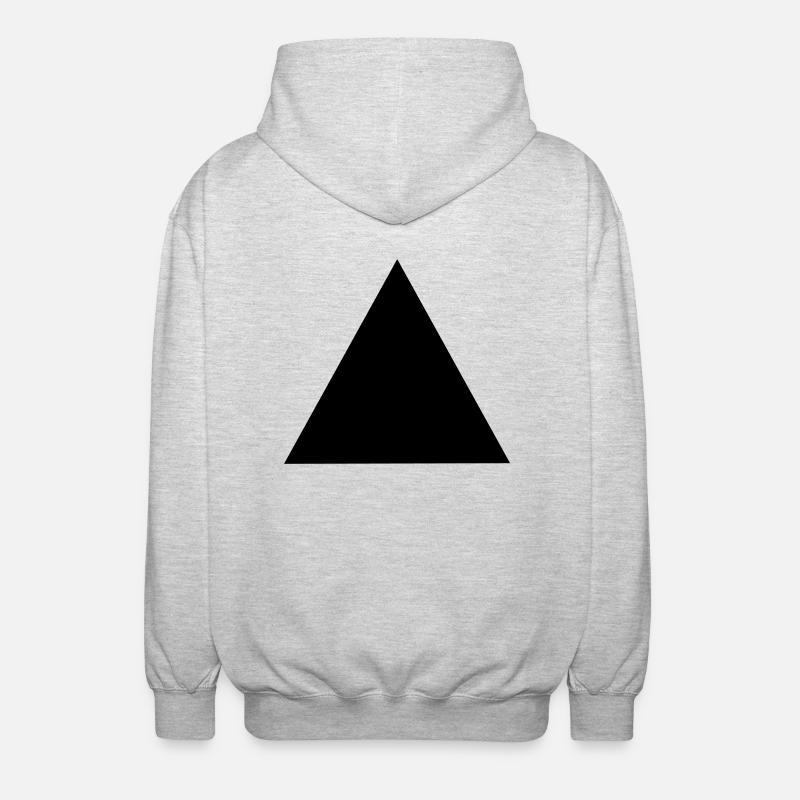 Triangle - Unisex Hooded Jacket - light heather grey
