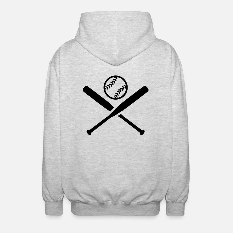 Softball - Unisex Kapuzenjacke - Hellgrau meliert