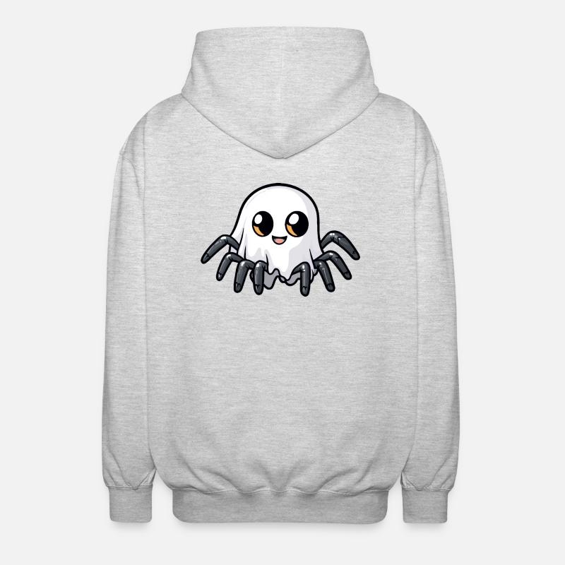 Tarantula Halloween Comic Geist - Unisex Kapuzenjacke - Hellgrau meliert