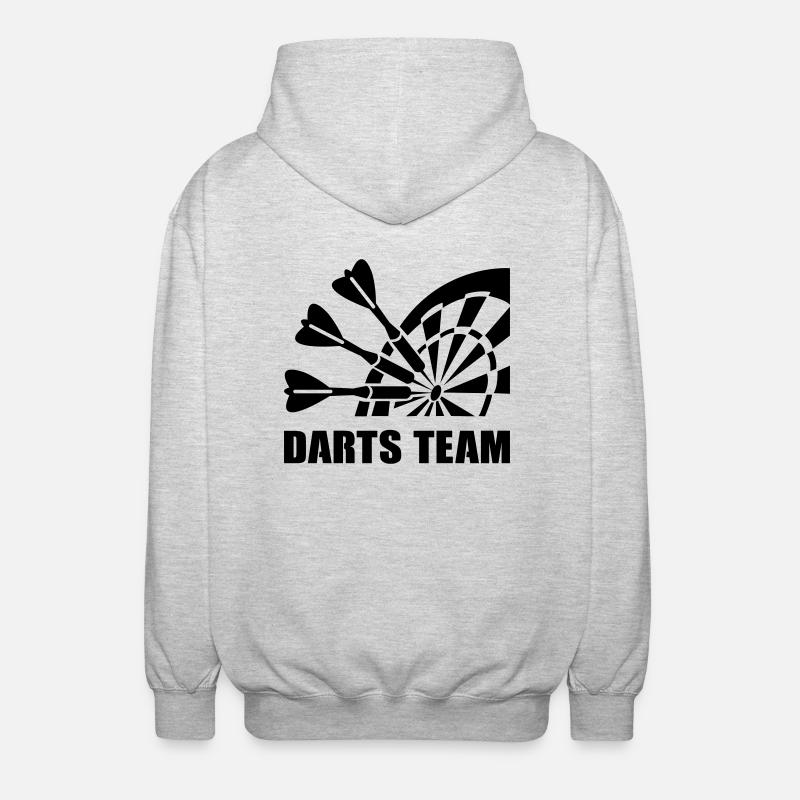 Équipe de fléchettes - Veste à capuche unisexe - gris clair chiné