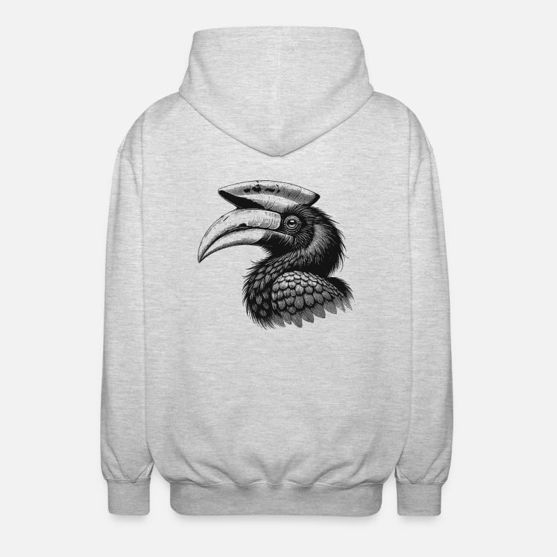 Hornbills - Unisex Hooded Jacket - light heather grey