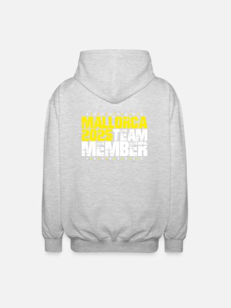 Mallorca 2025 Team - Unisex Hooded Jacket - light heather grey
