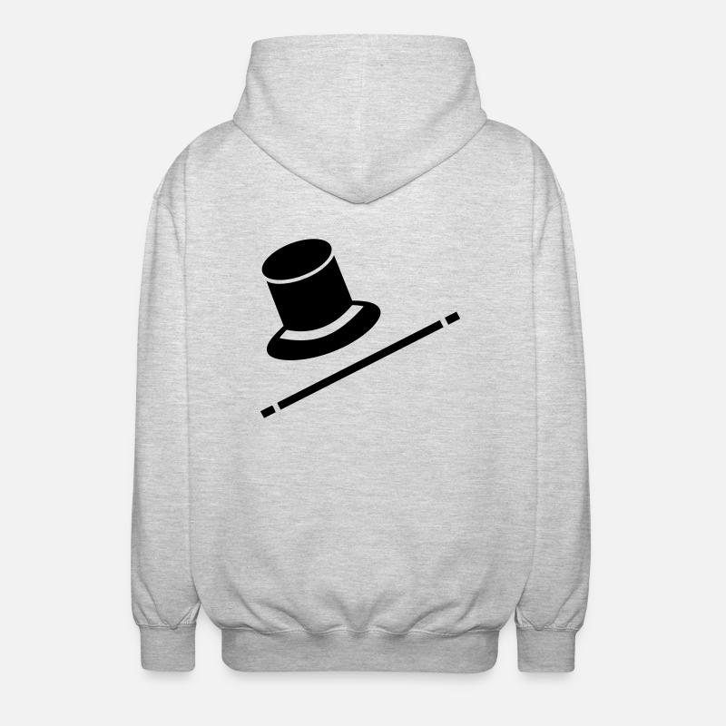 magicien - Veste à capuche unisexe - gris clair chiné