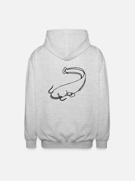 Wels - Unisex Kapuzenjacke - Hellgrau meliert