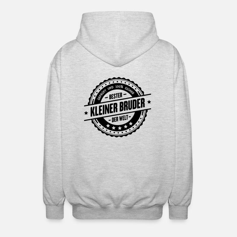 Bester kleiner Bruder - Unisex Kapuzenjacke - Hellgrau meliert
