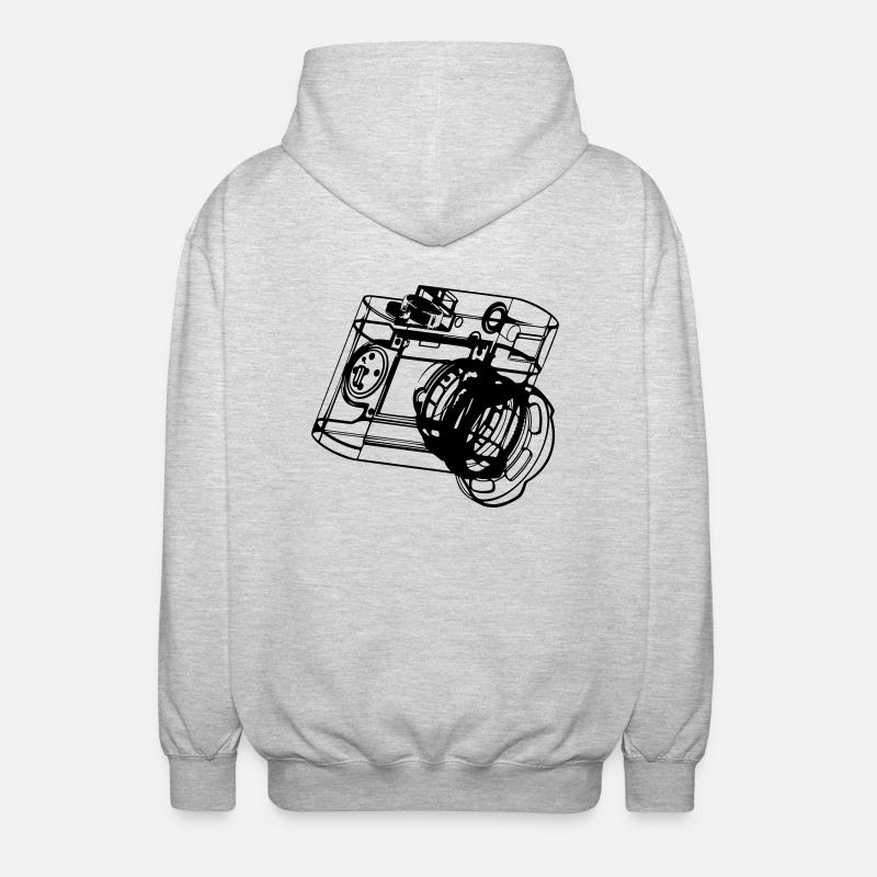 Camera - Veste à capuche unisexe - gris clair chiné