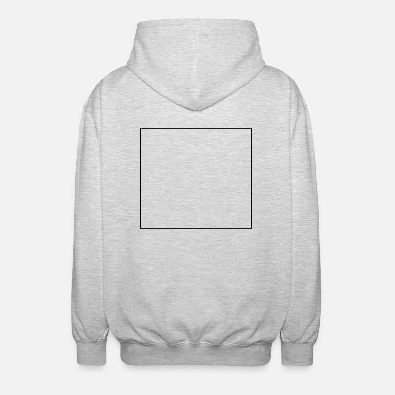 Viereck - Unisex Kapuzenjacke - Hellgrau meliert
