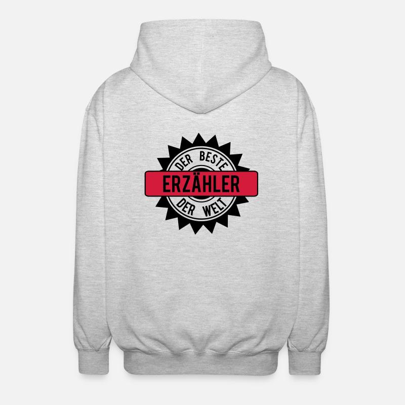 le meilleur 2c erzaehler - Veste à capuche unisexe - gris clair chiné