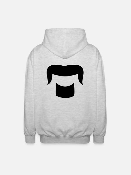 Bart - Unisex Kapuzenjacke - Hellgrau meliert