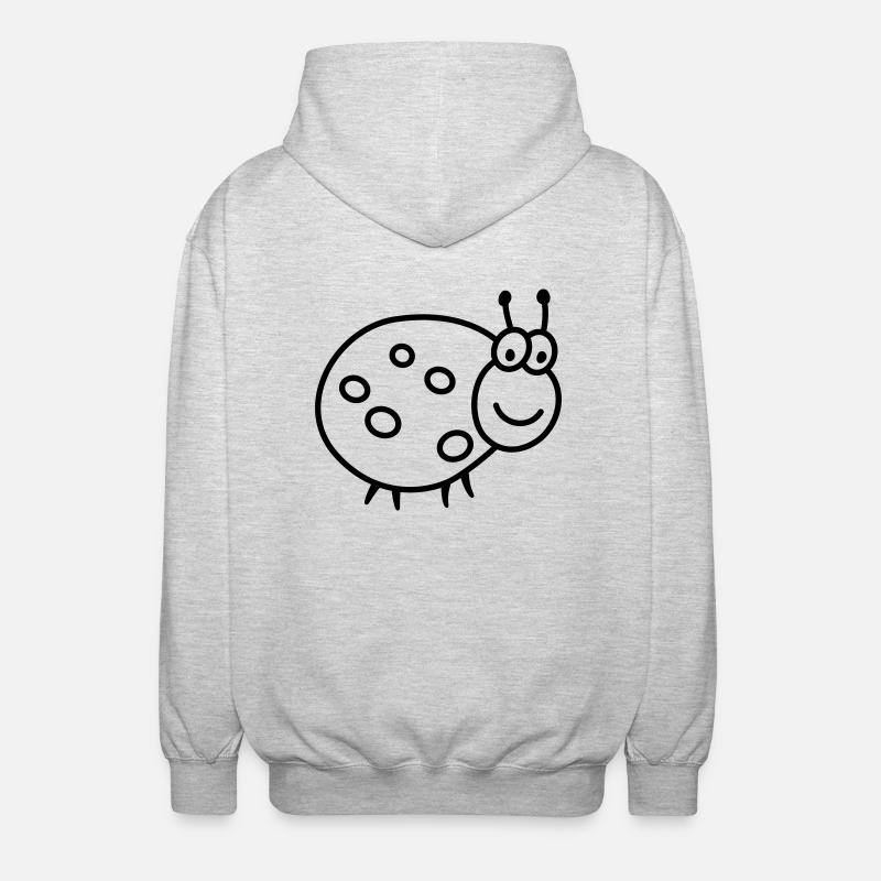 Käfer - Glückskäfer - Unisex Kapuzenjacke - Hellgrau meliert