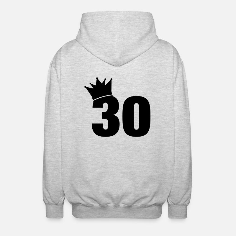 30_krone_f1 - Unisex Hooded Jacket - light heather grey