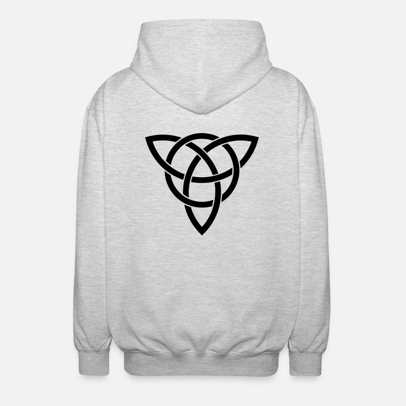 triquetra - Unisex Kapuzenjacke - Hellgrau meliert