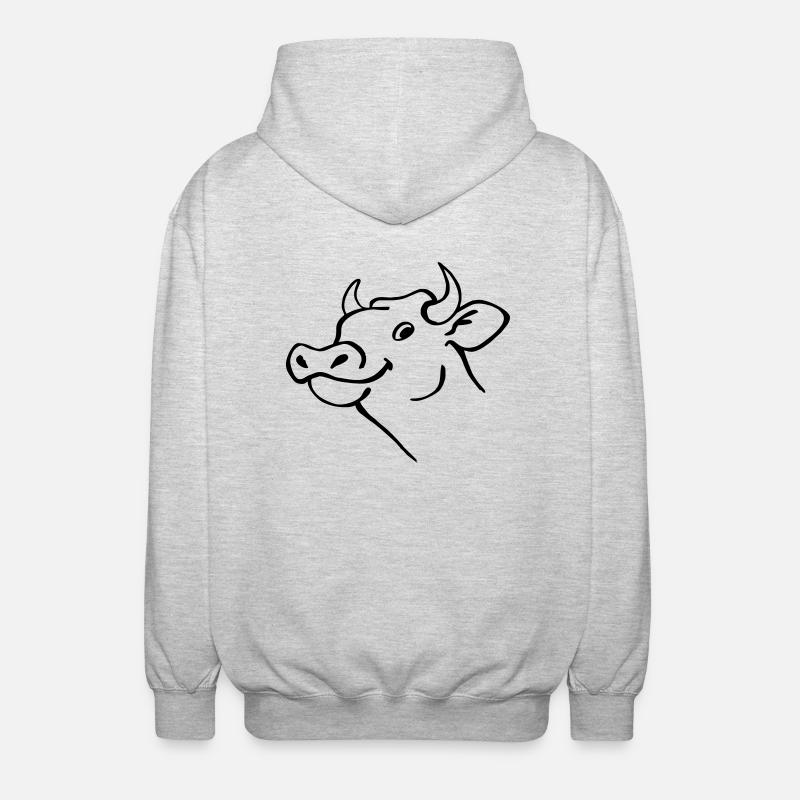 Kuh - Unisex Hooded Jacket - light heather grey