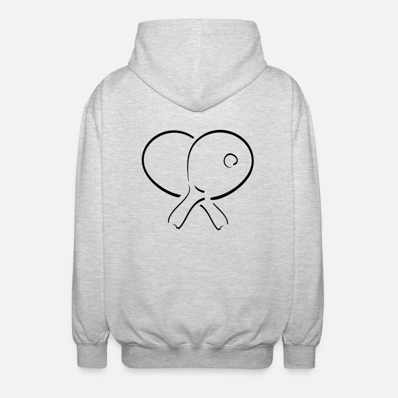 tt - Veste à capuche unisexe - gris clair chiné