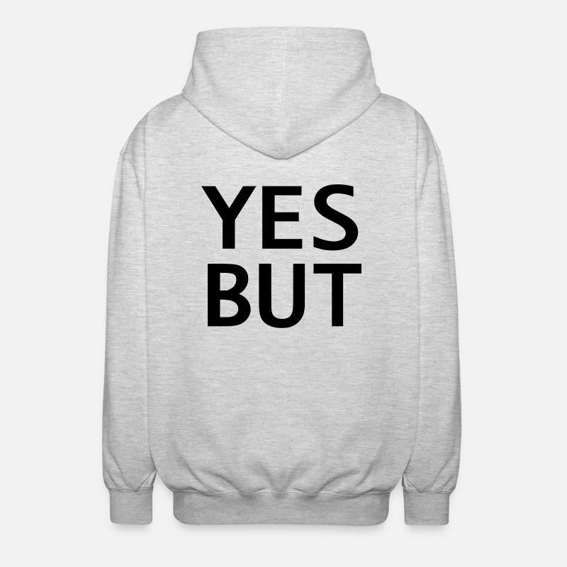Ja aber - Unisex Kapuzenjacke - Hellgrau meliert