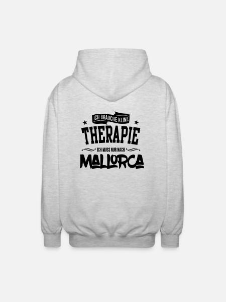 Mallorca - Unisex Kapuzenjacke - Hellgrau meliert
