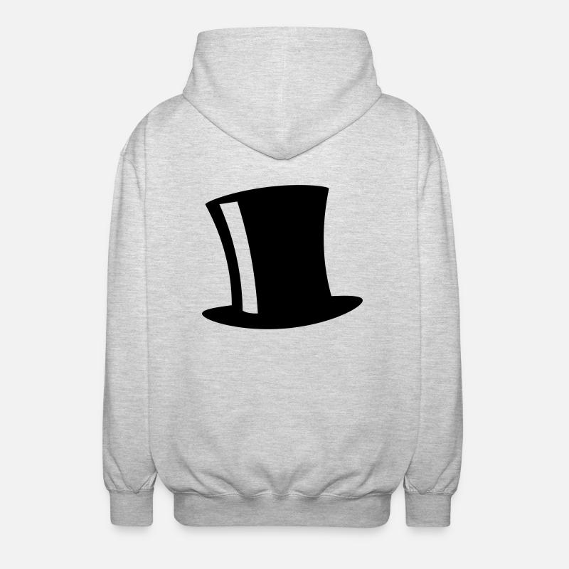 Top Hat - Veste à capuche unisexe - gris clair chiné