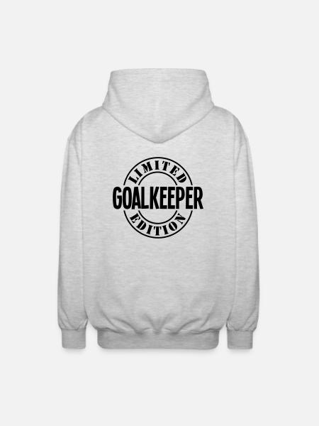 goalkeeper limited edition stamp copy - Unisex Hooded Jacket - light heather grey