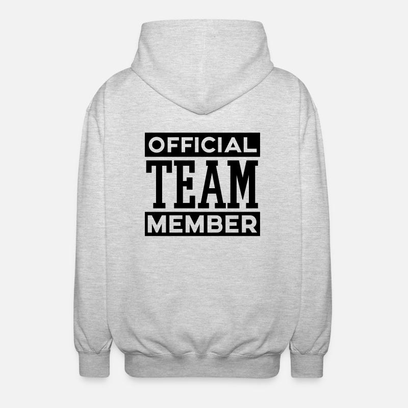 Official Team Member - Veste à capuche unisexe - gris clair chiné