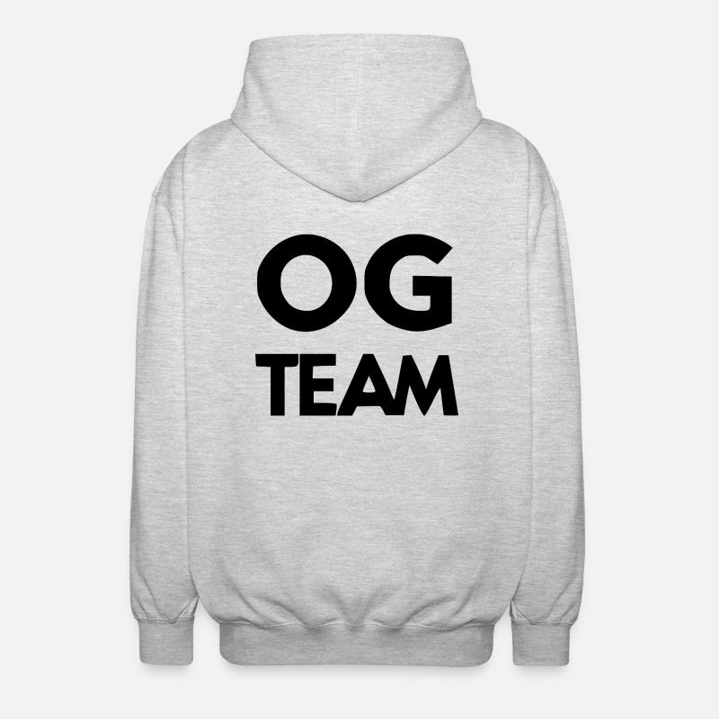 OG-Team - Unisex Kapuzenjacke - Hellgrau meliert