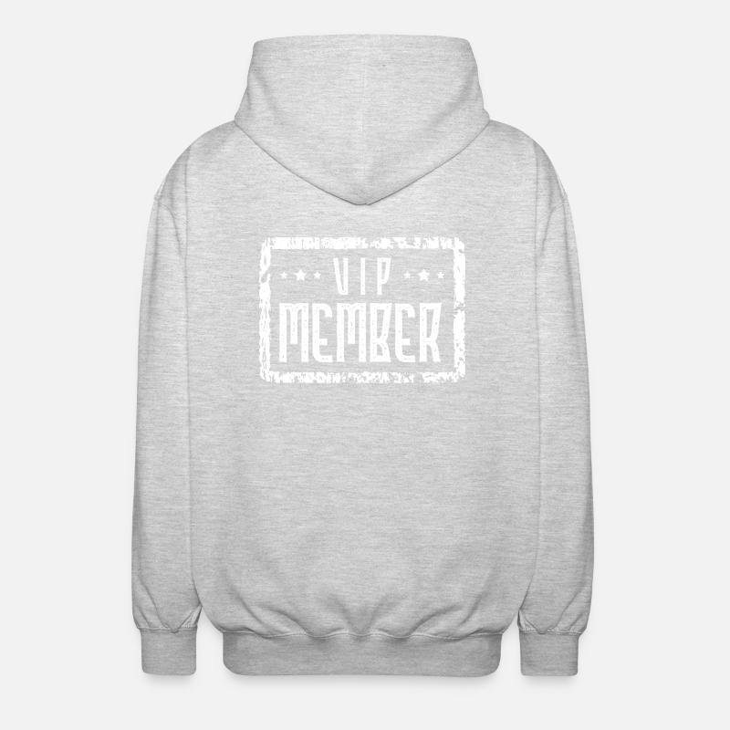 Cœur de membre VIP - Veste à capuche unisexe - gris clair chiné