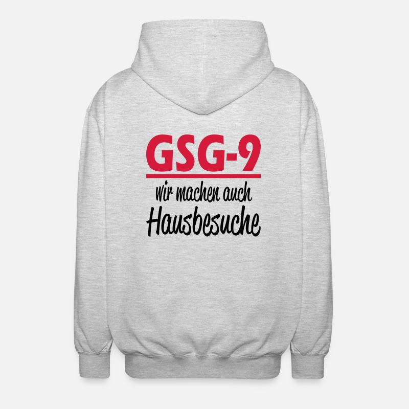 gsg9 - Unisex Kapuzenjacke - Hellgrau meliert