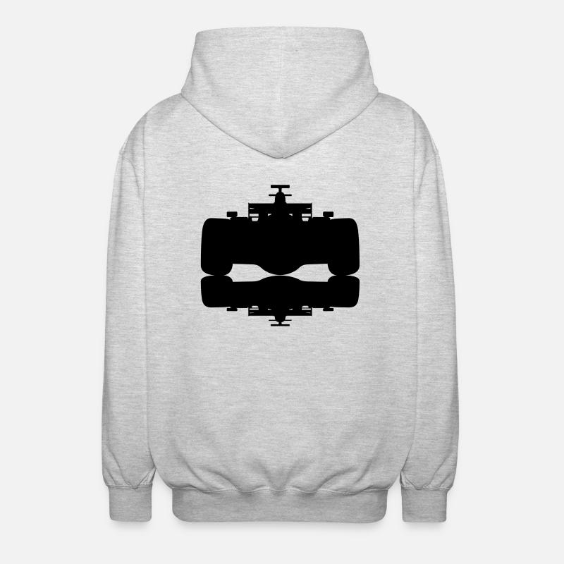 F1 # 2 - Veste à capuche unisexe - gris clair chiné