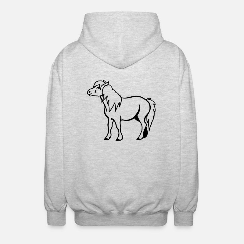 Pony - Unisex Kapuzenjacke - Hellgrau meliert