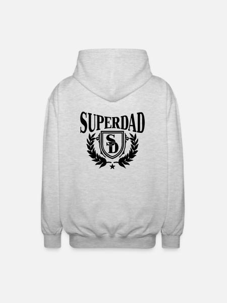 superdad - Veste à capuche unisexe - gris clair chiné