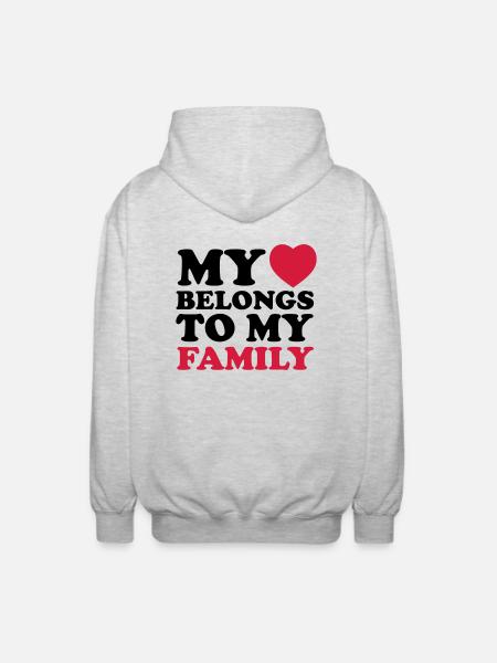 MHBTM family - Unisex Hooded Jacket - light heather grey