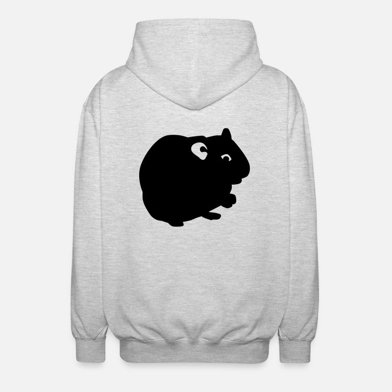 Hamster - Unisex Kapuzenjacke - Hellgrau meliert