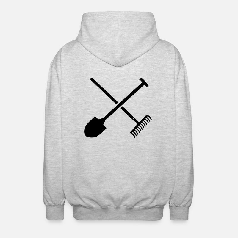 Harke - Unisex Kapuzenjacke - Hellgrau meliert