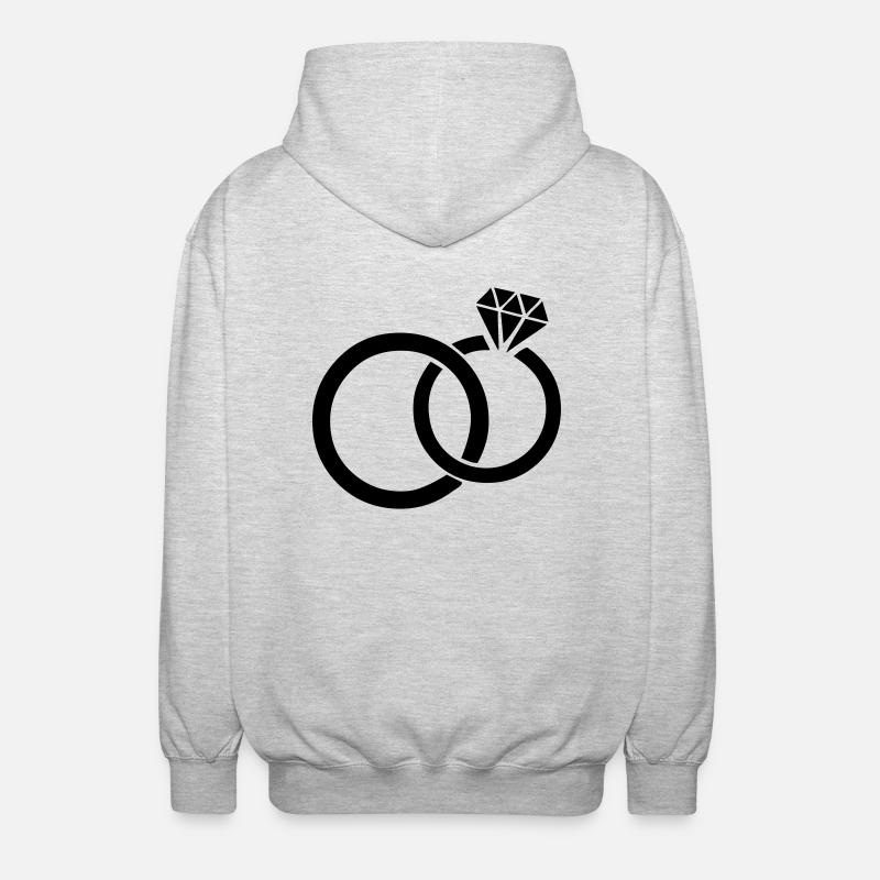 eheringe_01 - Unisex Hooded Jacket - light heather grey