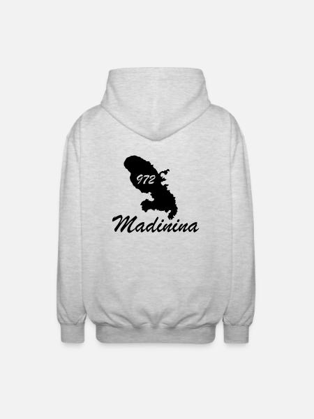 madinina - Unisex Hooded Jacket - light heather grey