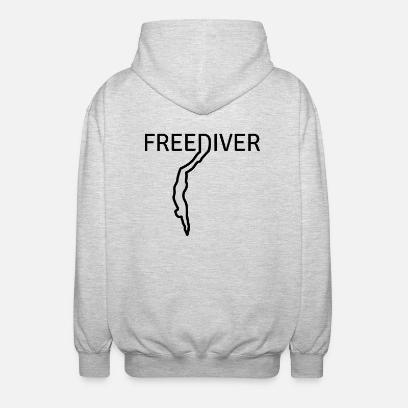 Freediver - Unisex Hooded Jacket - light heather grey