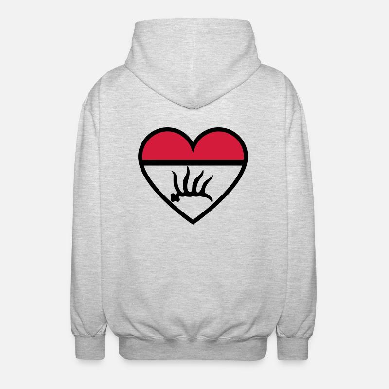 gp - Veste à capuche unisexe - gris clair chiné