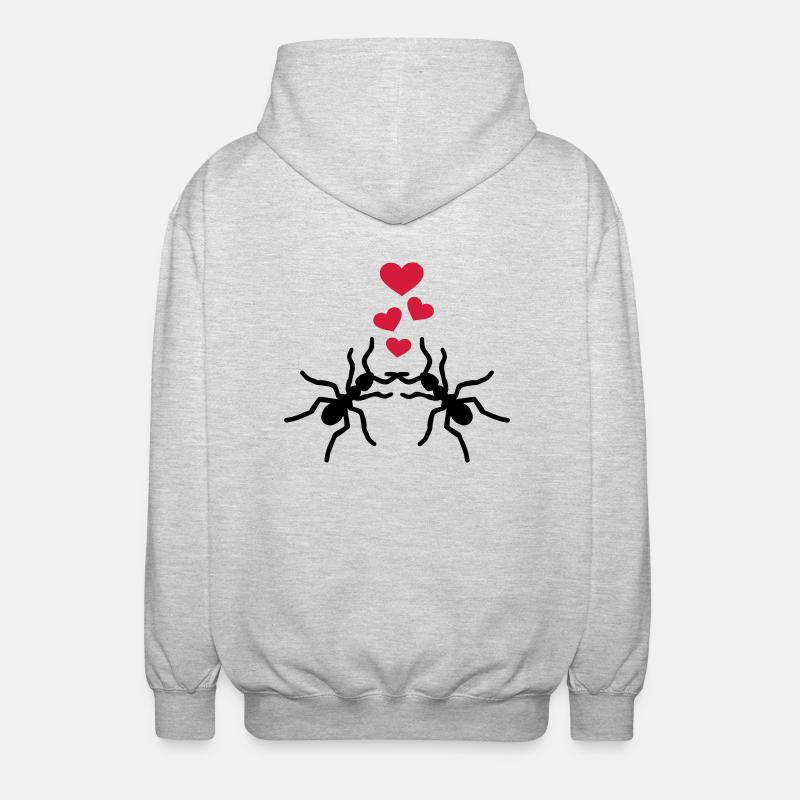 Ants - Unisex Hooded Jacket - light heather grey