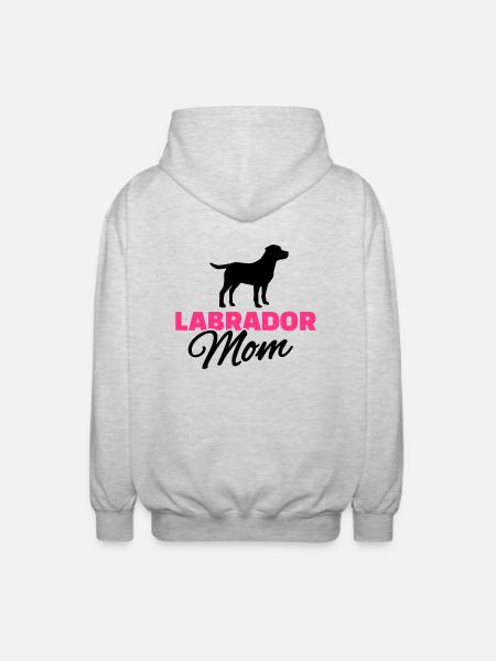 Labrador - Unisex Kapuzenjacke - Hellgrau meliert